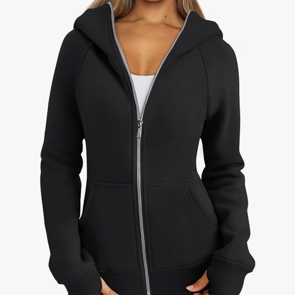 Womens Zip Up Hoodie Cropped NWT -$5 SHIPPING 🚚